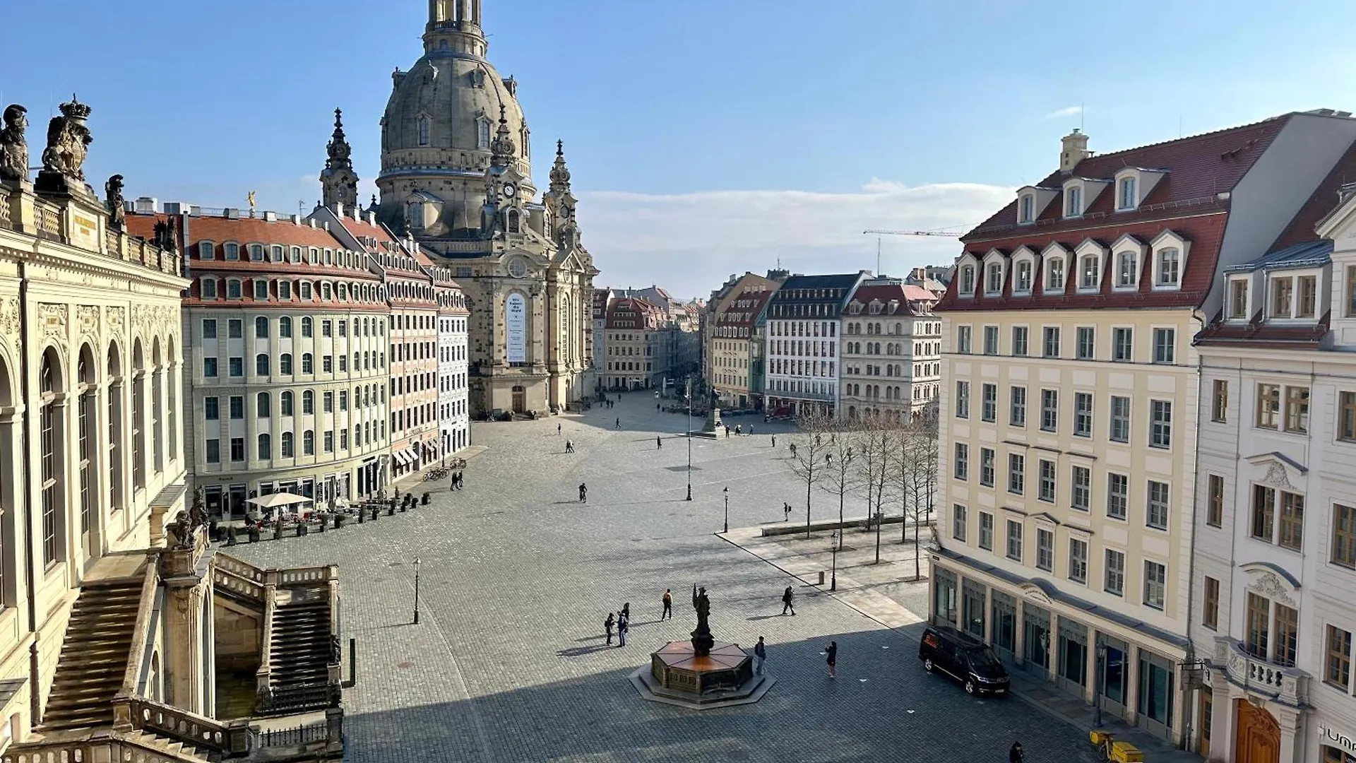 Luxus Suite Mit Einmaligem Blick Auf Die Frauenkirche 德累斯顿 德国