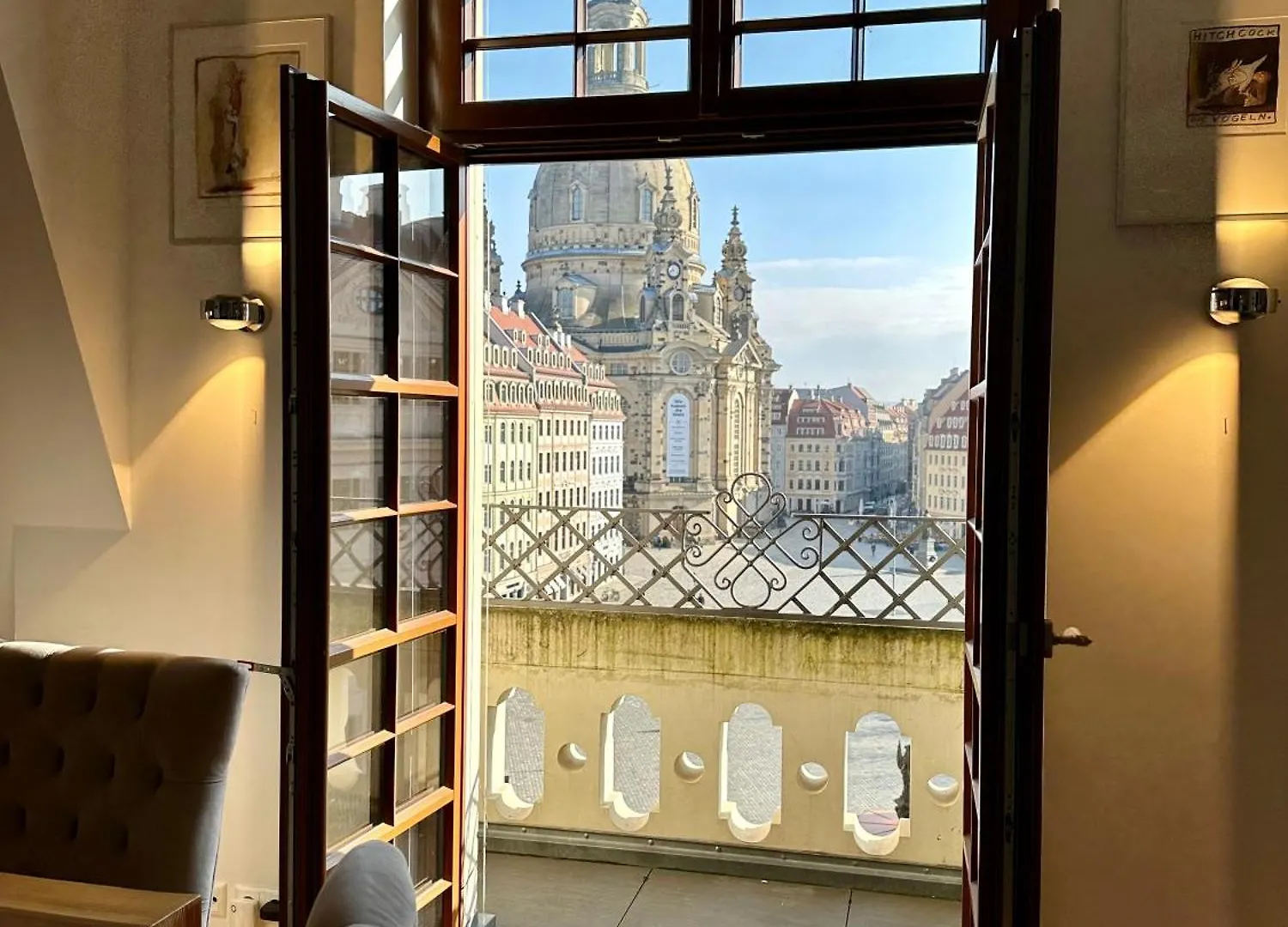 公寓 Luxus Suite Mit Einmaligem Blick Auf Die Frauenkirche 德累斯顿